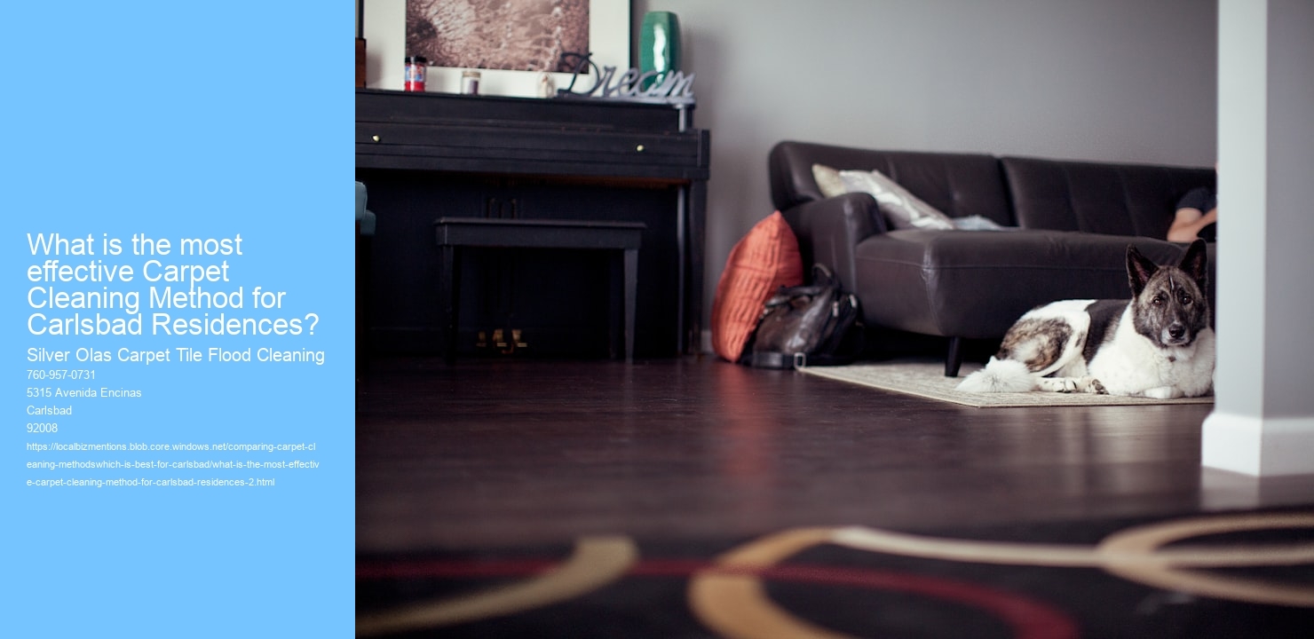 What is the most effective Carpet Cleaning Method for Carlsbad Residences?