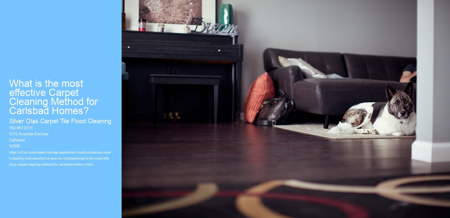 What is the most effective Carpet Cleaning Method for Carlsbad Homes?